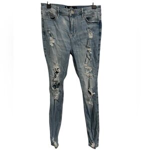 Hollister faded ripped skinny jeans